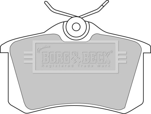 BORG & BECK Комплект тормозных колодок, дисковый тормоз BBP1542